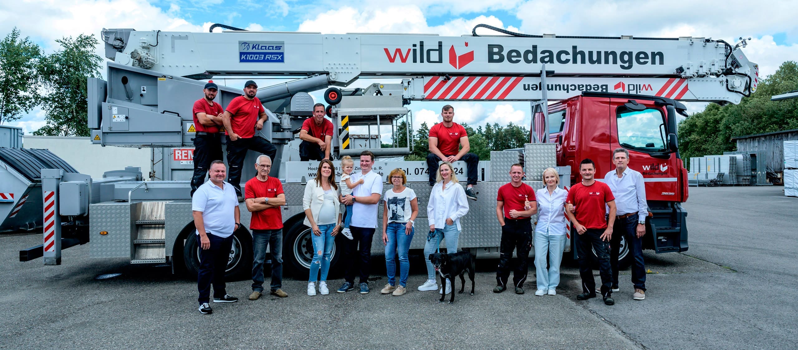 von links: Dietmar Wild junior Chef, Rüdiger Wild junior Chef, Rüdiger Wild senior Chef, Sonja Wild senior Chefin, Natalie Wild junior Chefin